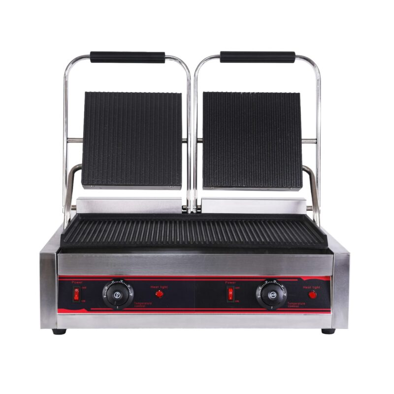 Dual-Lid Contact Toaster